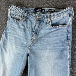 Hollister Straight Jeans Womens 30x23 Blue Denim Classic Stretch High Rise‎ Slim